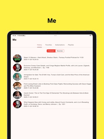 Listenix-Podcasts & AI Reader iPad screenshot