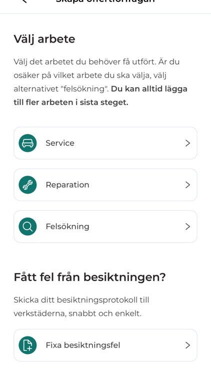 BilGo: Offerter på bilverkstad