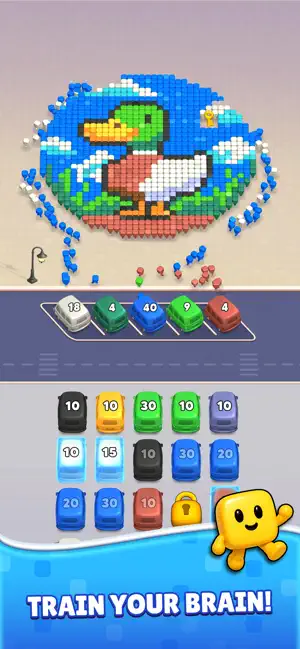 Pixel Break: Bus Sort Puzzle screenshot 2