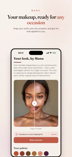 Manu: AI Makeup Tutorials screenshot 1