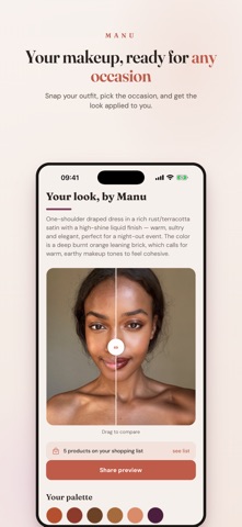 Manu: AI Makeup Tutorials Screenshot 1 of 6
