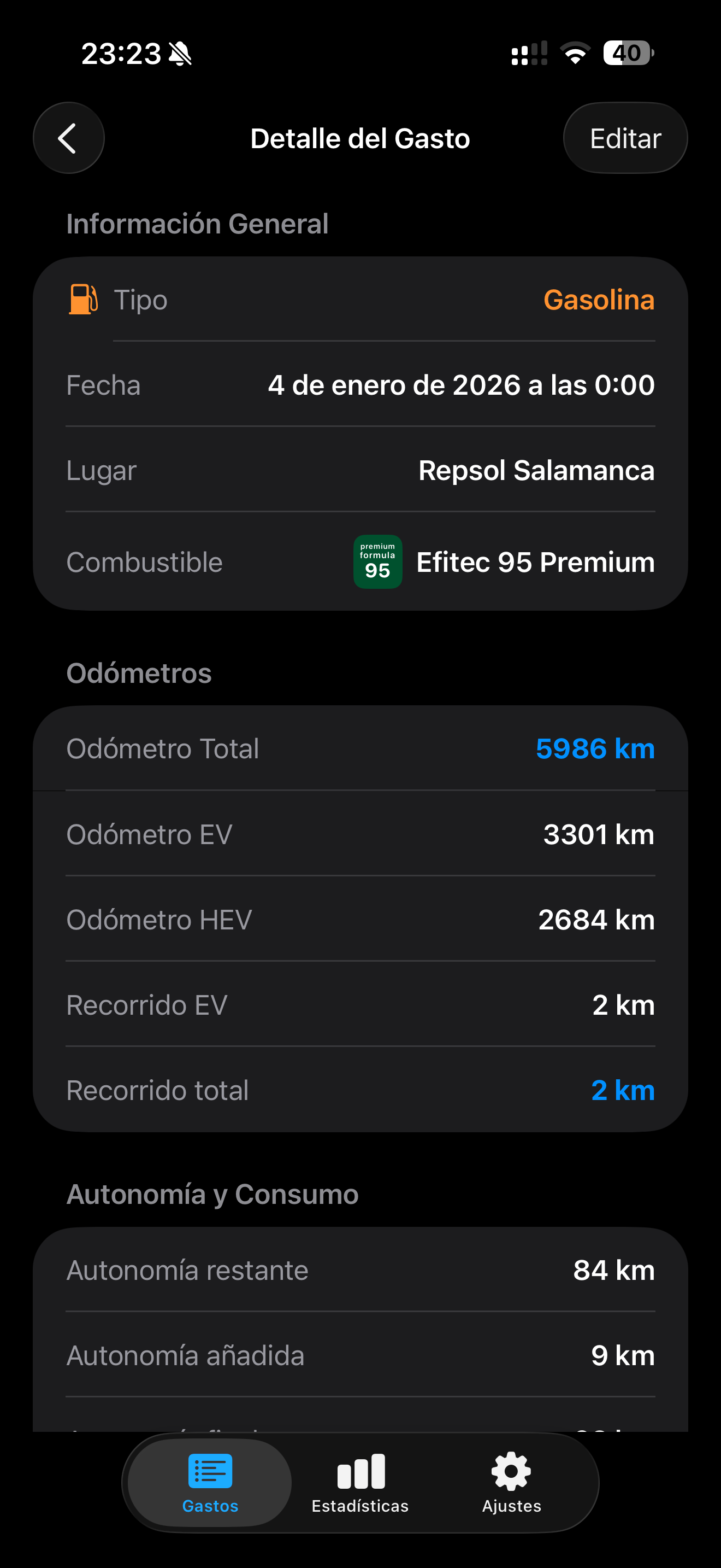 Gastos Combustible screenshot 4