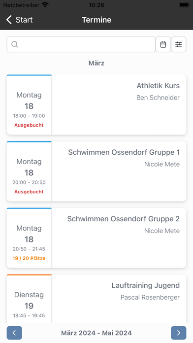 MACH3 Köln e.V. Screenshot