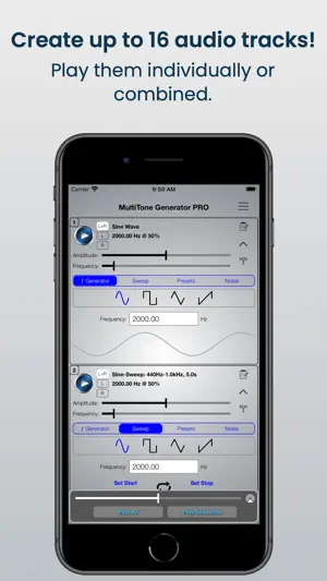 MultiTone Generator PRO screenshot 2