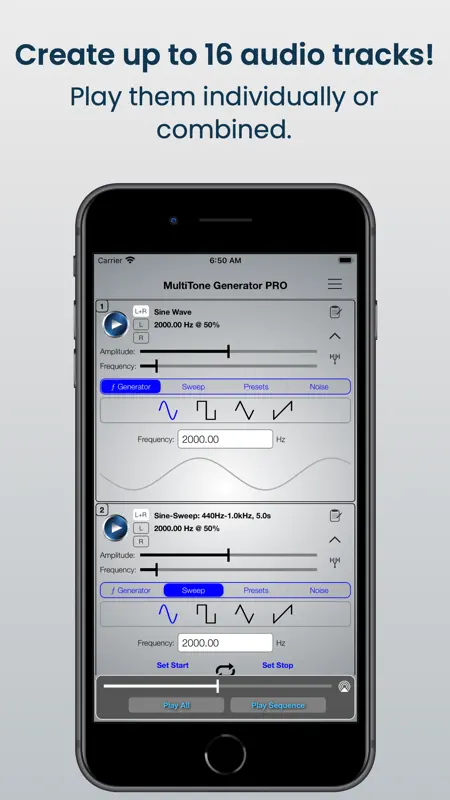 MultiTone Generator PRO screenshot 2 of 6