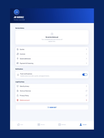 The Water Boy Plumbing Service iPad screenshot