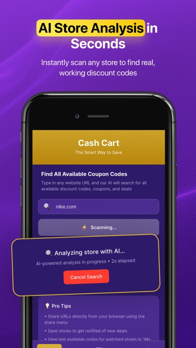 Cash Cart AI Coupon Finder iPhone screenshot 6 - Shopping app