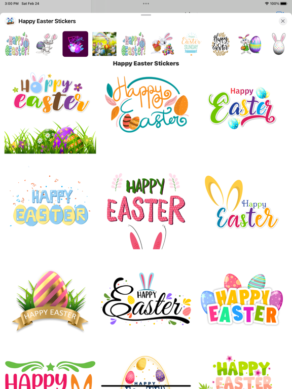 Screenshot #6 pour Animated Easter Stickers