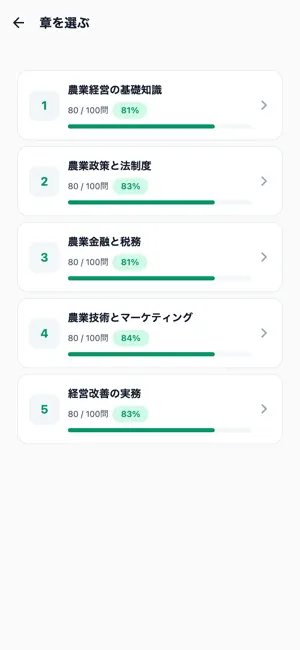 農業経営アドバイザー対策 500問 screenshot 2