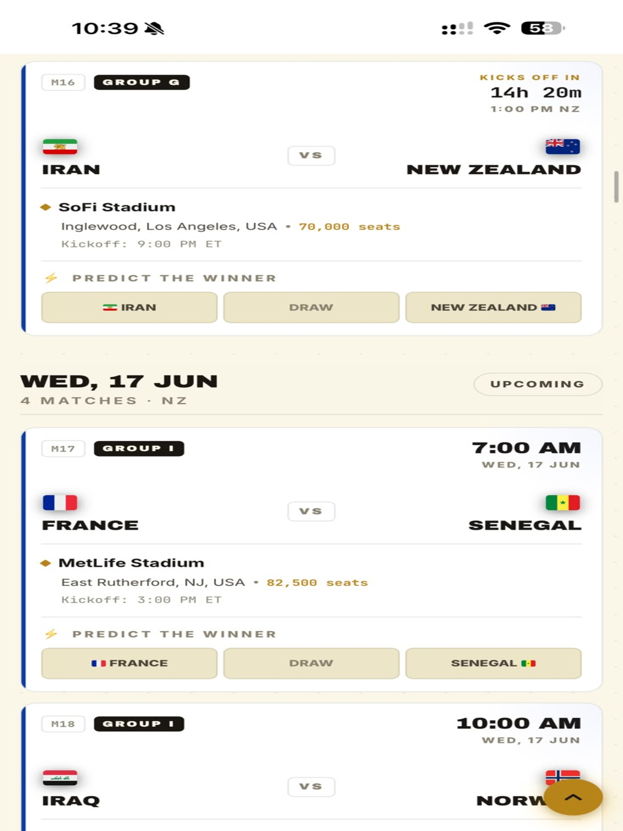 Matchday NZ screenshot 6