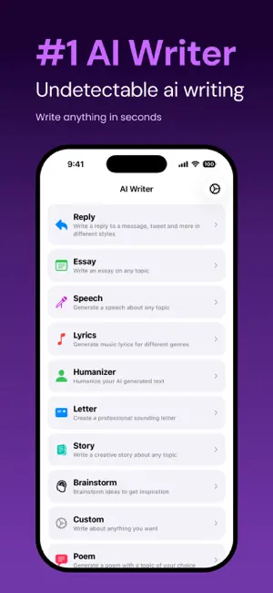 AI Writer AI Writing Assistant screenshot 1