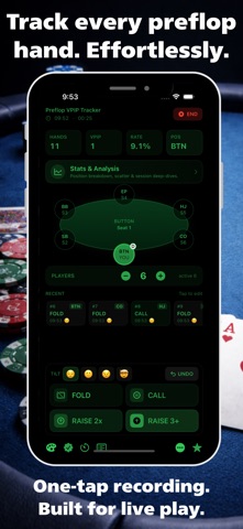 Poker Tracker: VPIP Stats screenshot