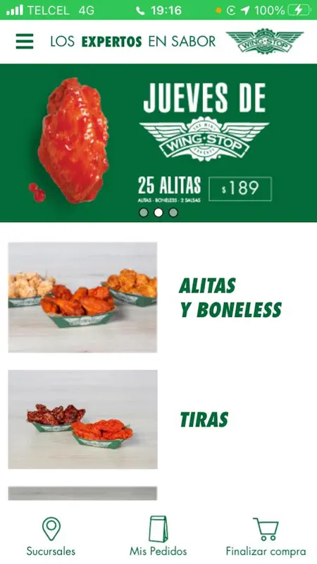 Wingstop México screenshot 1 of 4