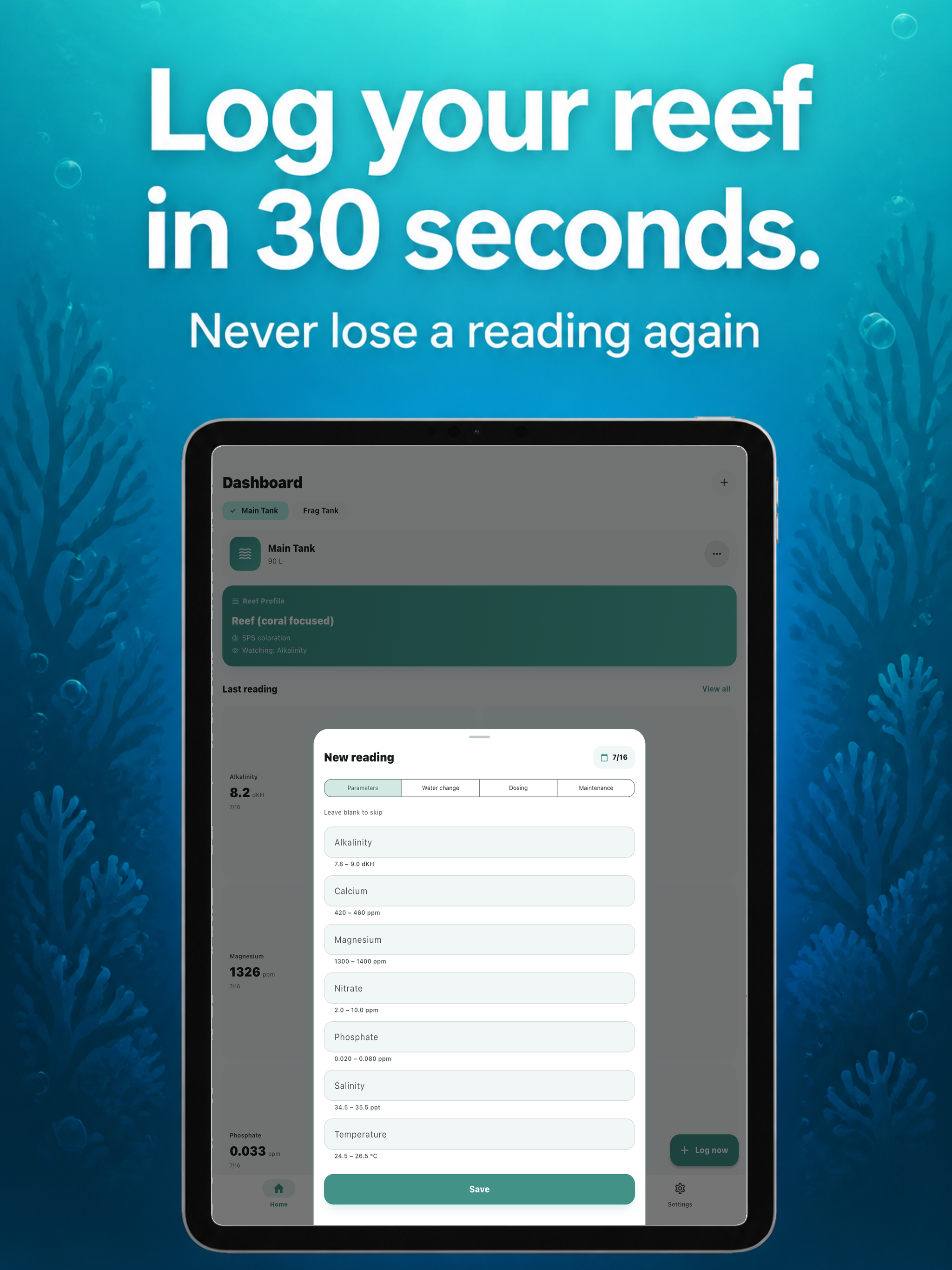 ReefLog - Reef Tank Tracker screenshot 6