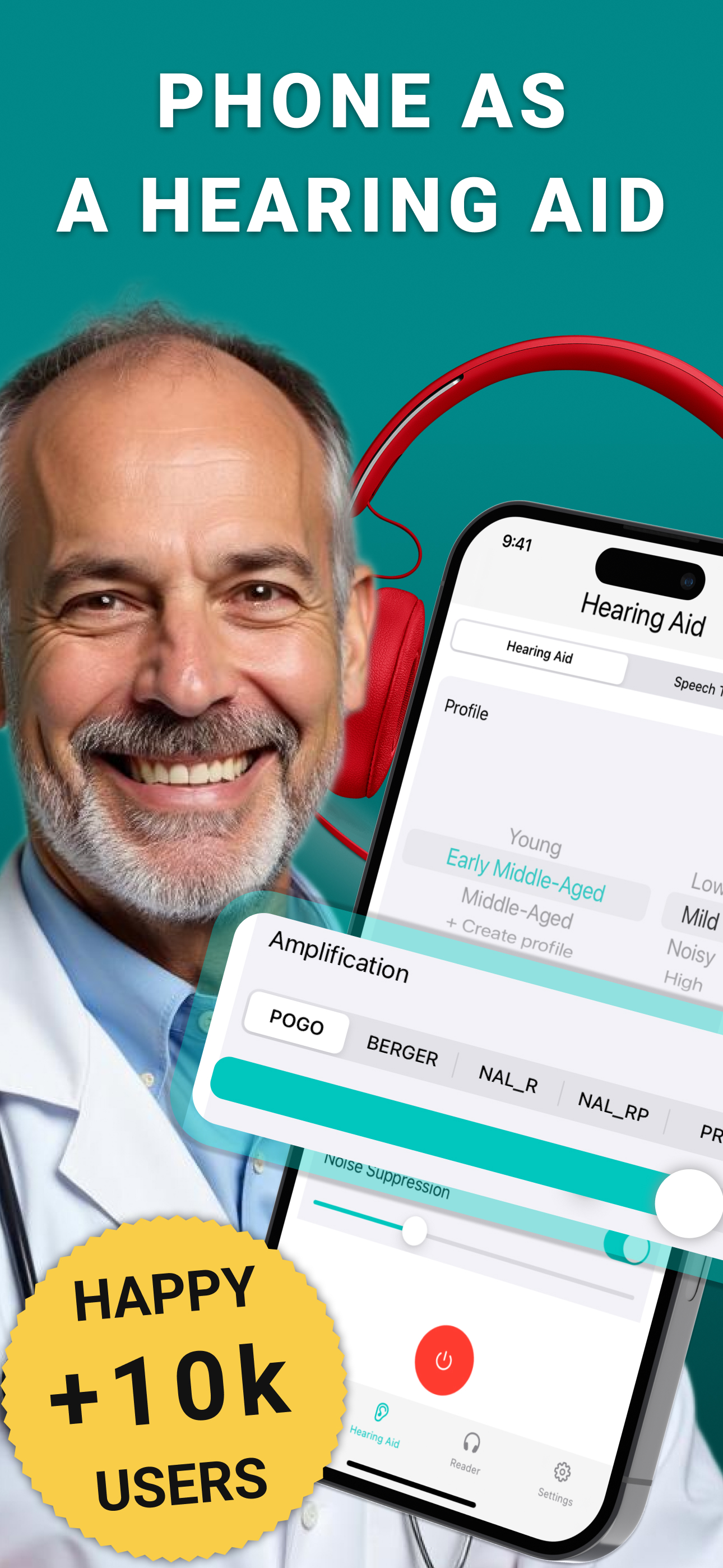 HEARING AID APP,HEAR BOOST,PRO