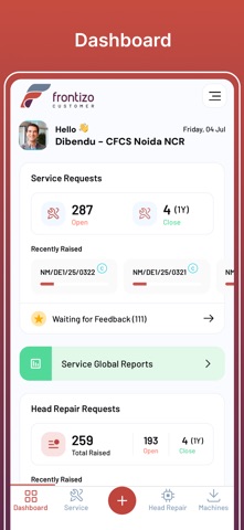 Frontizo Customer screenshot