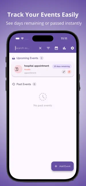 DayTrack – Event Tracker screenshot 1