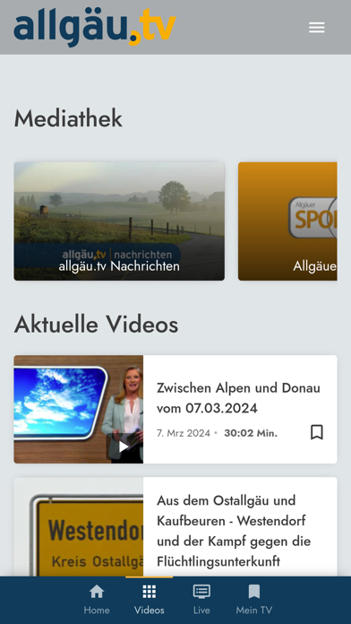 allgäu.tv Screenshot