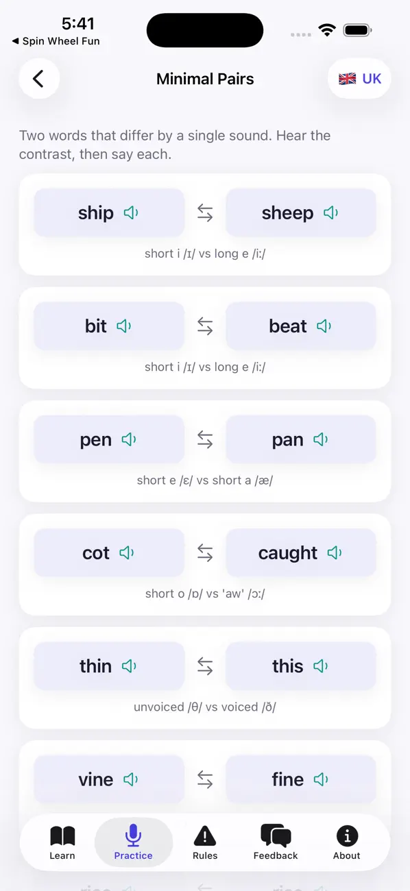 Phonics Pronunciation Coach screenshot 4
