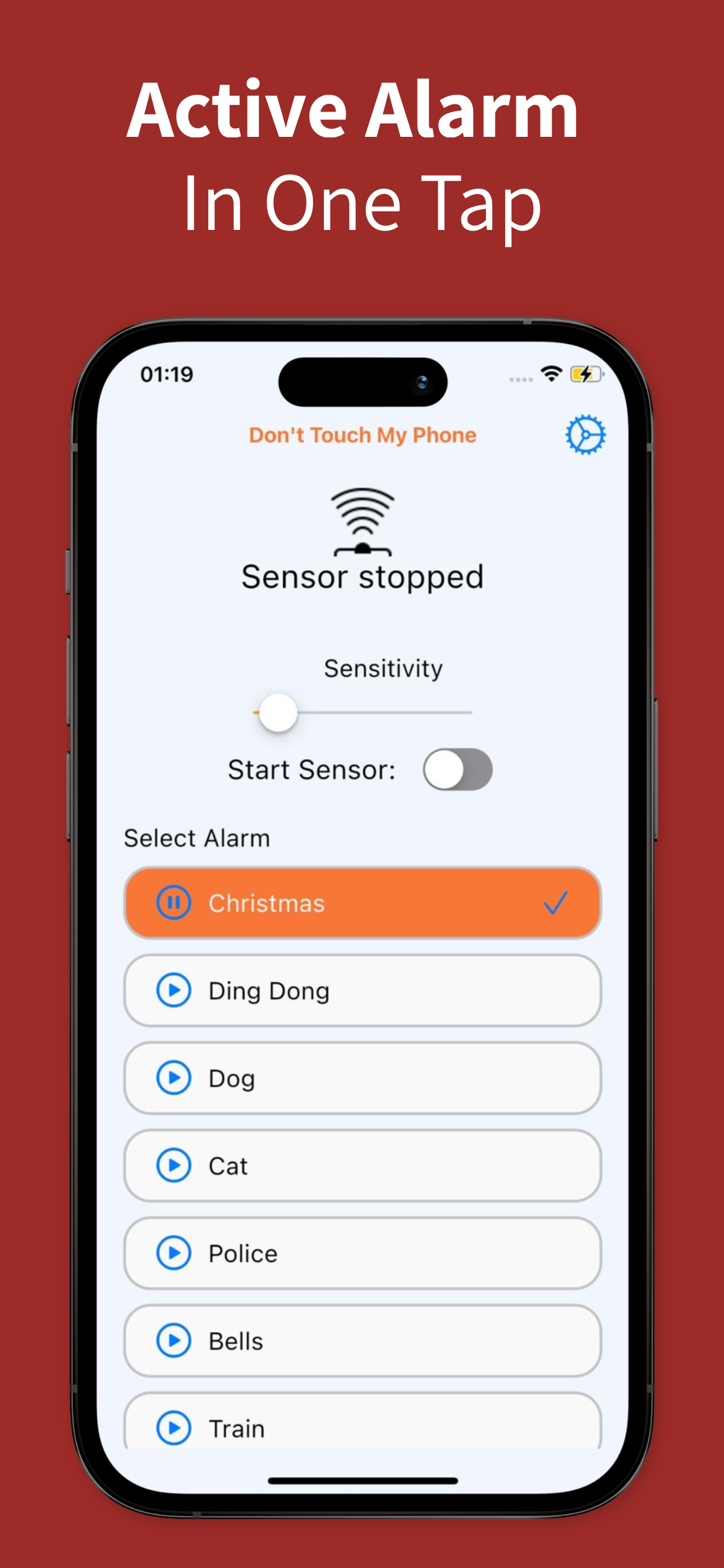 Don't Touch My Phone - Alarms