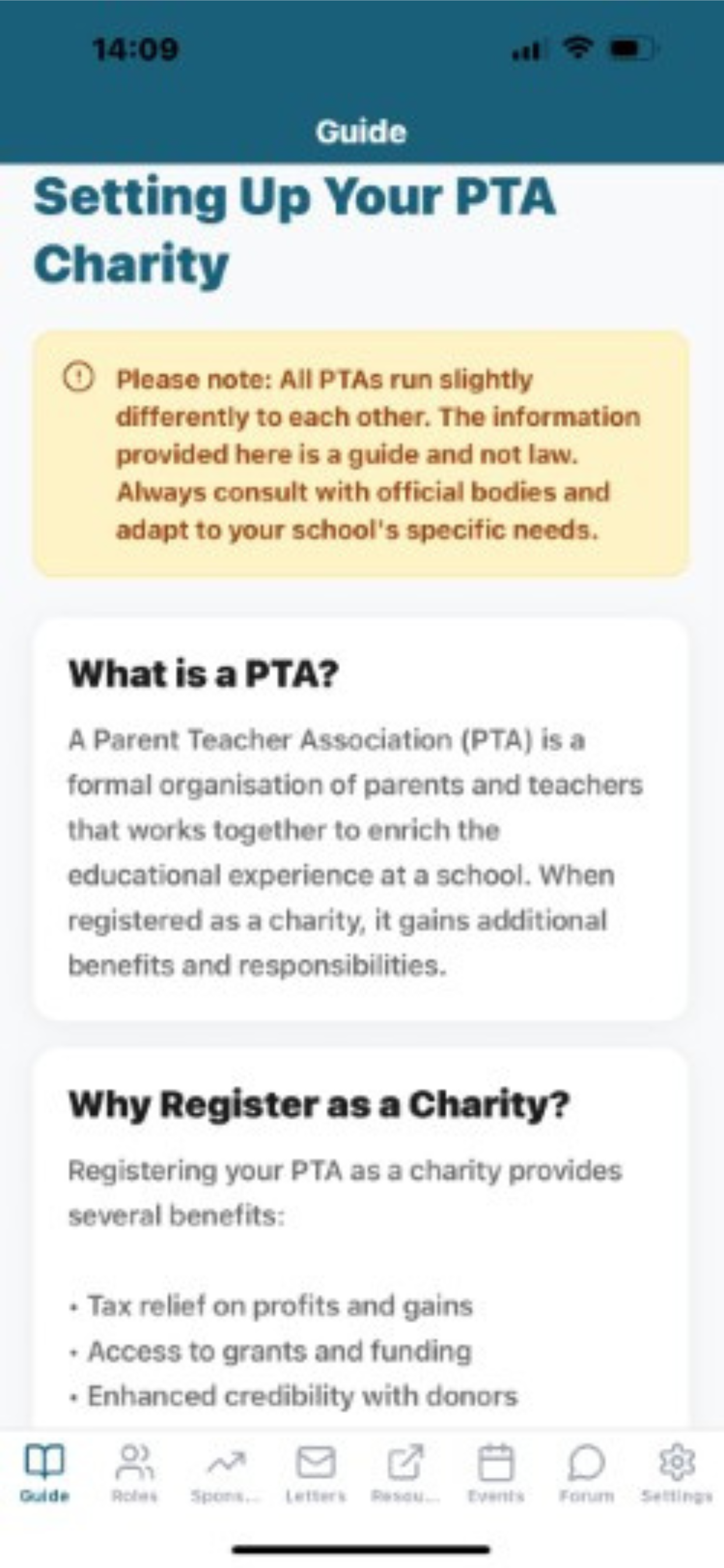 PTA Setup & Resources