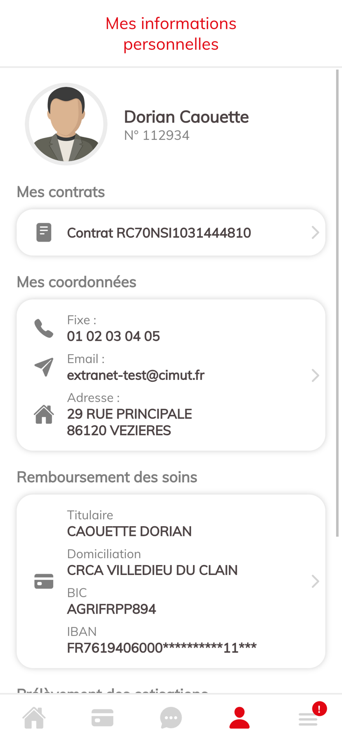 Espace adhérent MBA Mutuelle