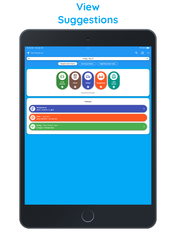 Weather Wear - Pro iPad screenshot 1 - Weather app