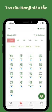 Kanji Widget - Học Kanji iPhone screenshot