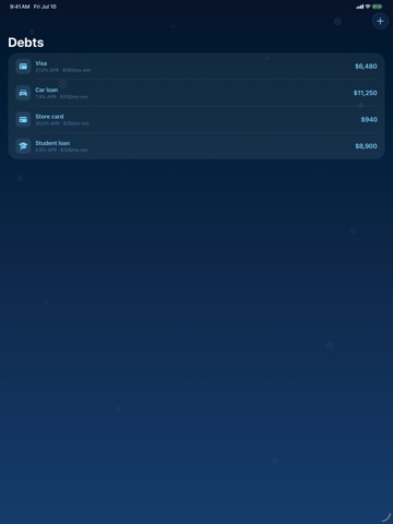 Snowball: Debt Free Now iPad screenshot
