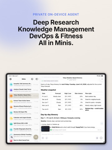 Open Minis iPad screenshot