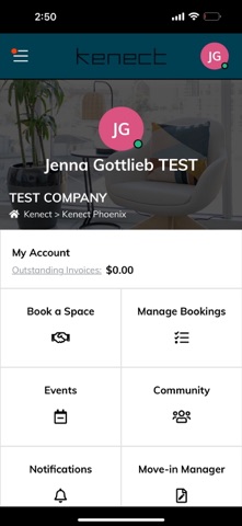 Kenect Membership iPhone screenshot