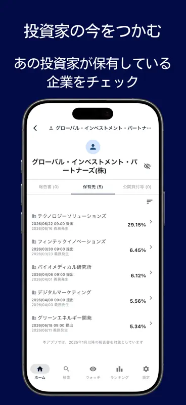 アクティビストウォッチャー screenshot 5 of 7