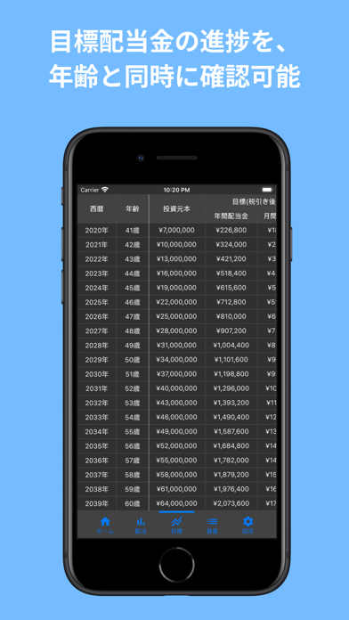配当金管理 Screenshot