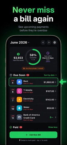 Bill Check: Monthly Bills screenshot