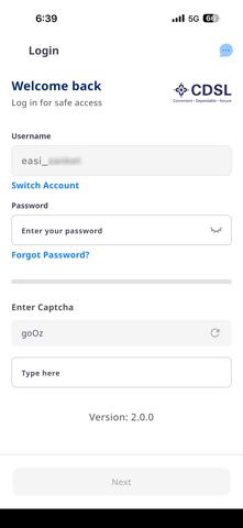 CDSL MyEasi App screenshot