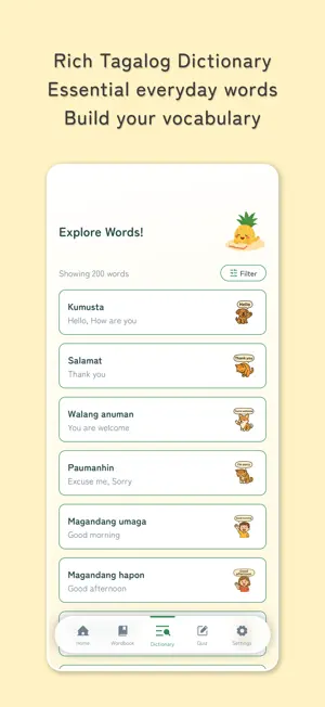 Learn Tagalog - Pinya screenshot 2