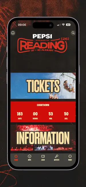 Reading Festival iPhone screenshot 1