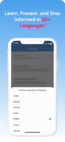 Sexual Disease and Infections iPhone screenshot