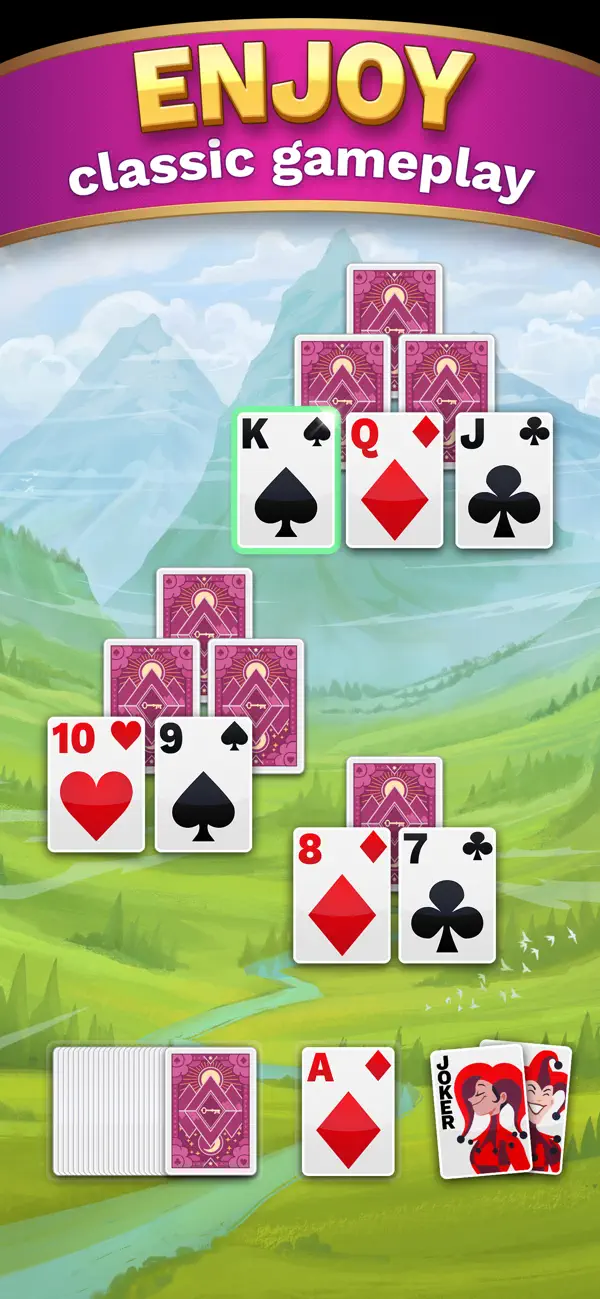 Screenshot #2 pour TriPeaks Solitaire Cube