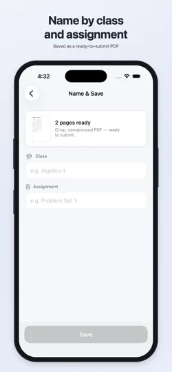 Capture d'écran de PDF Homework Scanner sur iPhone 4