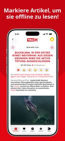 TAG24 NEWS: Alle Nachrichten iPhone screenshot 3