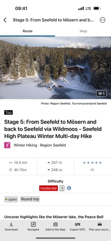 Region Seefeld Multi-day Hikes iPhone screenshot