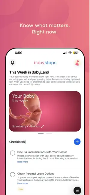 BabySteps: Pregnancy Companion screenshot 2
