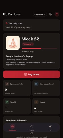 Crimson: Cycle & Fertility iPhone screenshot