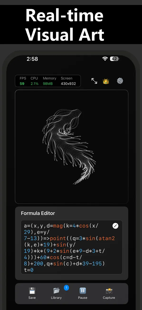 #1. CodeArt - Processinng IDE (iOS) โดย: TidalAurum, LLC