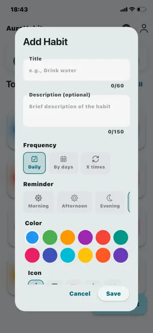 AuraHabit: Habits and Goals screenshot 2