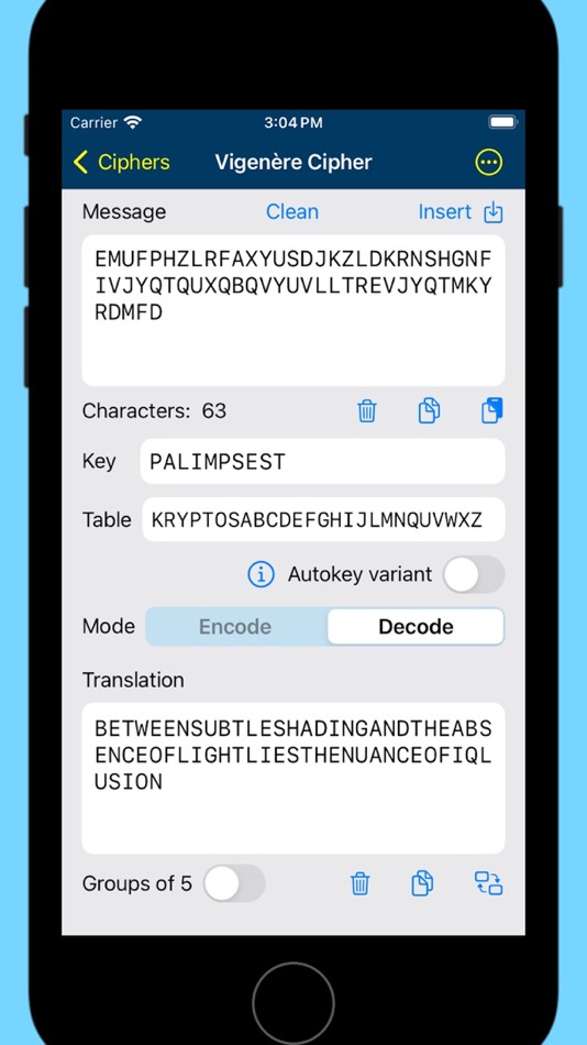 #2. Kryptos Tools (iOS) بواسطة: Jeffrey Williams
