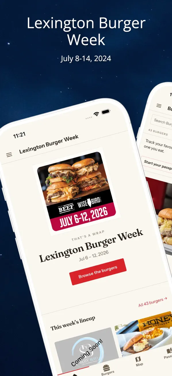 Screenshot #1 pour Lexington Burger Week