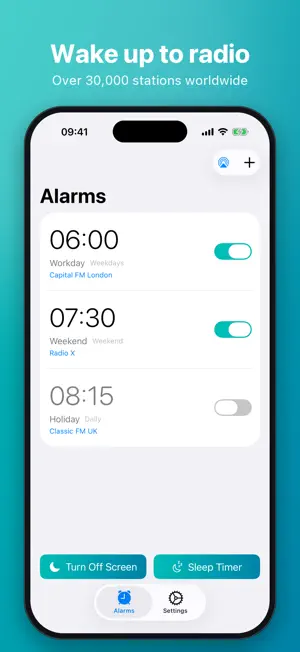 Radio Alarm Clock ck screenshot 2