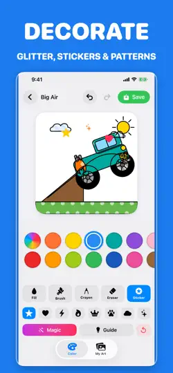 Capture d'écran de Monster Truck Coloring Kids sur iPhone 2